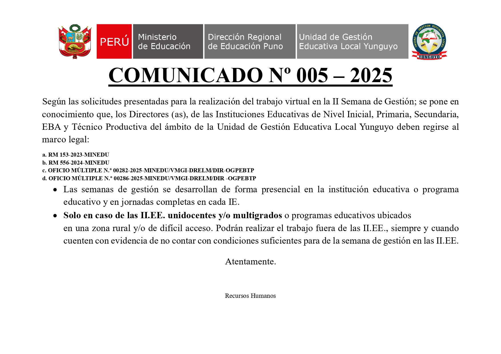 Imagen Comunicado